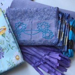 Taske med blomstermotiv