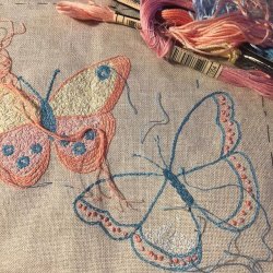 615 Sommerfugle &amp; insekter - frit hndbroderi