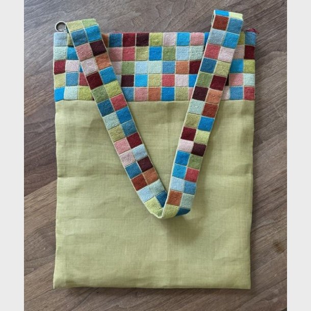 DIY Skuldertaske med lynl�s og korssting